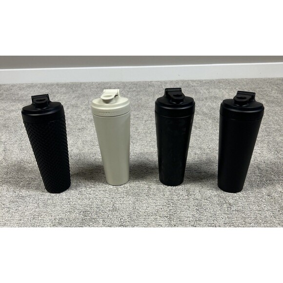HydroJug Hydro SHKR Tumbler 24 oz. 700 ml Studded Shaker Black Cream Stainless 4 - Picture 13 of 13